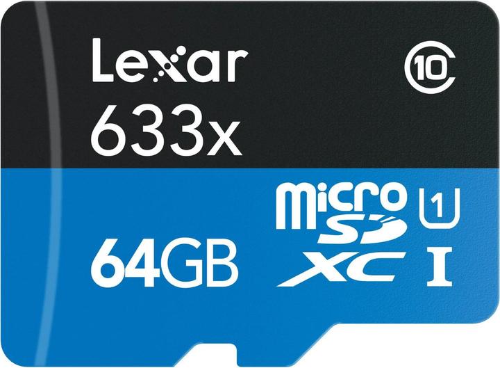 Lexar microSDXC con lettore USB 3.0 (64 GB, microSDXC, U1, UHS-I)
