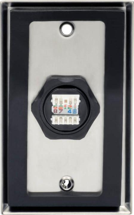 Actual product image Eaton Keystone Jack Cat6/Cat5e RJ45 Shielded Dust Cap Industrial - 110 Punch Down IP68 TAA (RJ45)