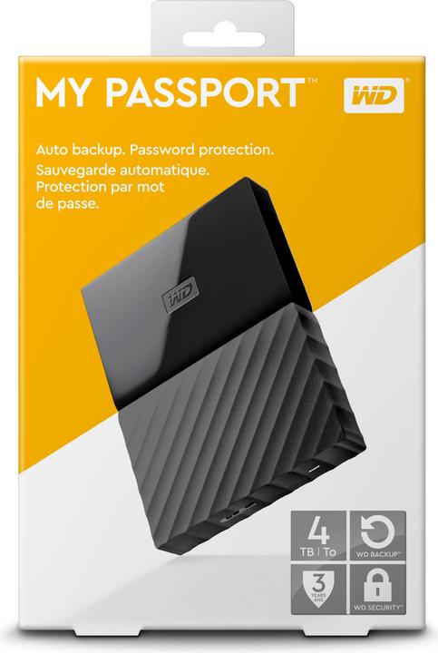 Actual product image WD My Passport (4 TB)