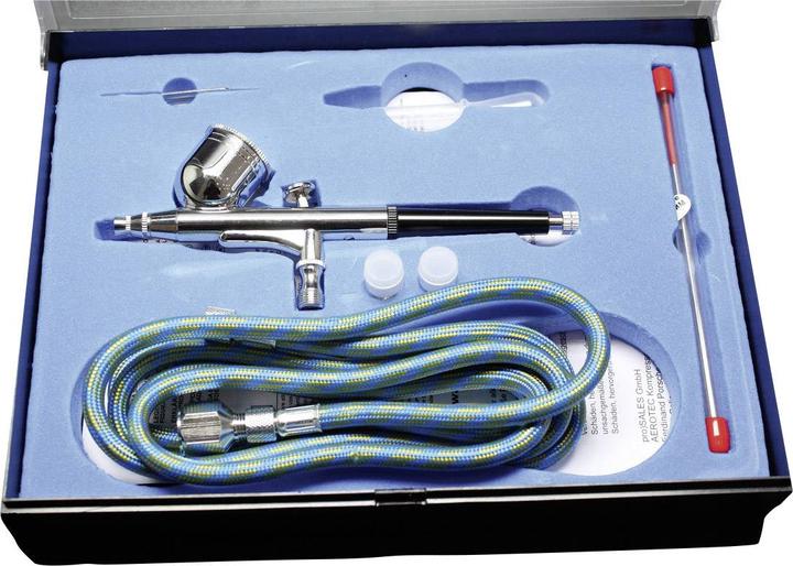 Actual product image Aerotec Compressed air airbrush set