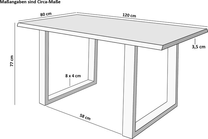 Actual product image SAM Milo (120 x 80 x 77 cm)