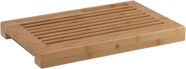 Actual product image WMF Bread cutting board with crumb catcher Bamboo in grid form and blade-friendly