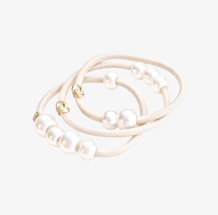 Produktbild Corinne World - Hair Tie Big Pearls Vintage (Haargummi)