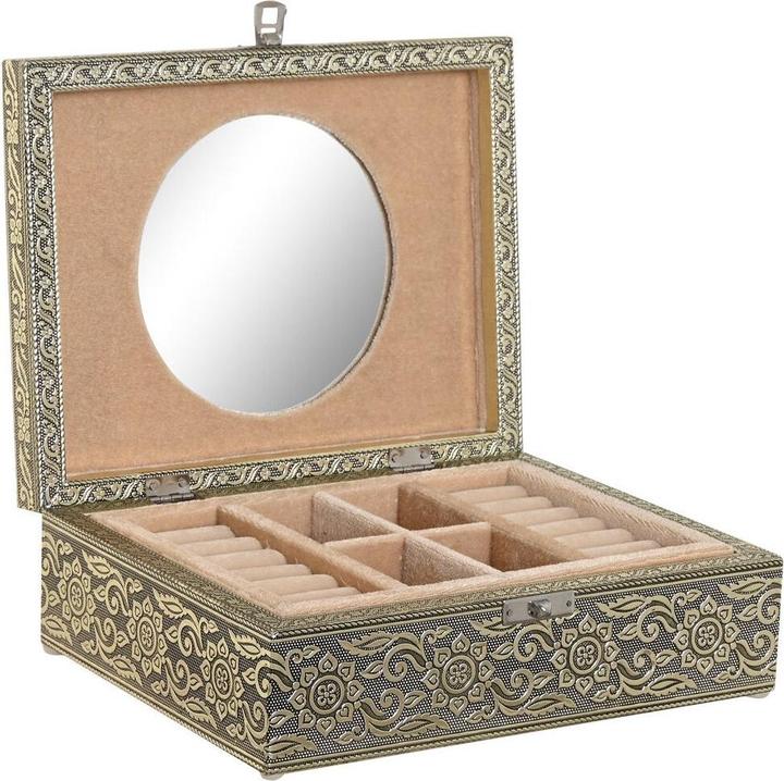 Image du produit Esprit Box-Schmuckkästchen Home Weiss Champagner Holz Aluminium 22,5 x 17,5 x 7,6 cm