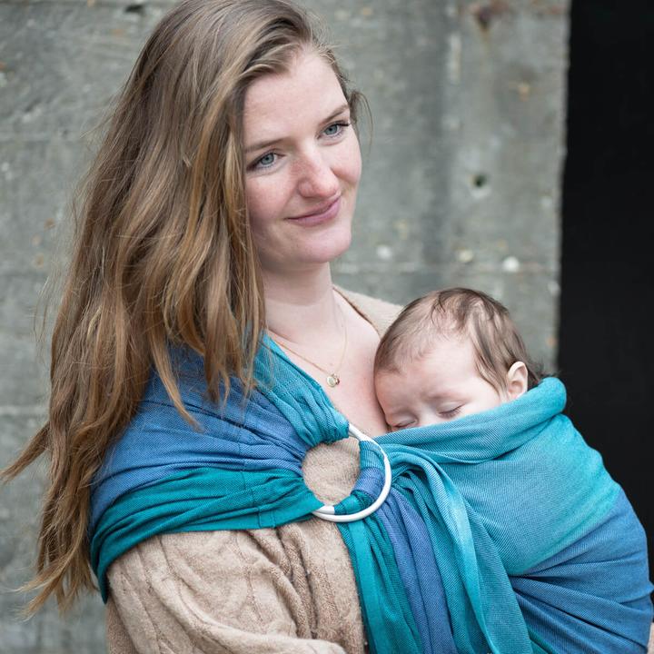 Produktbild Hoppediz Babytragetuch gewebter Ring-Sling (2 m)