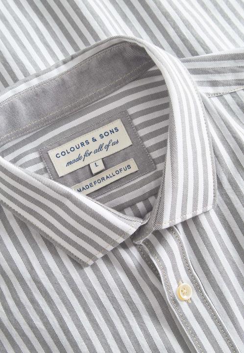 Produktbild Colours & Sons Langarmhemd Shirt Brushed Twill Stripes (S)