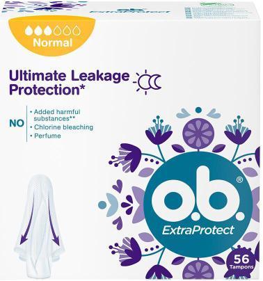 Immagine prodotto o.b. ExtraProtect assorbenti normali - Variante: 56 ks (56 x, Normale)