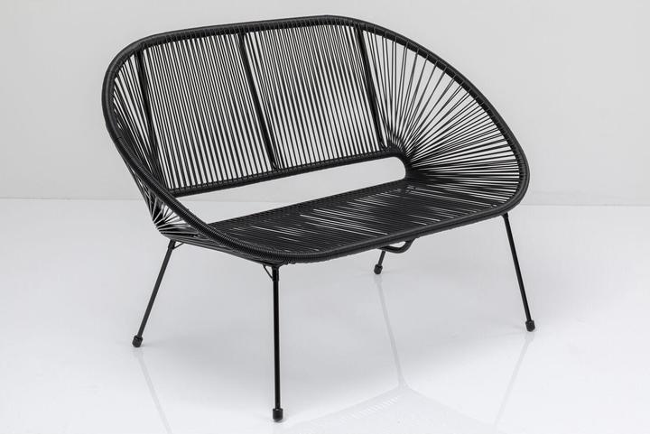 Actual product image Kare Design Bench Acapulco Black (121 cm)