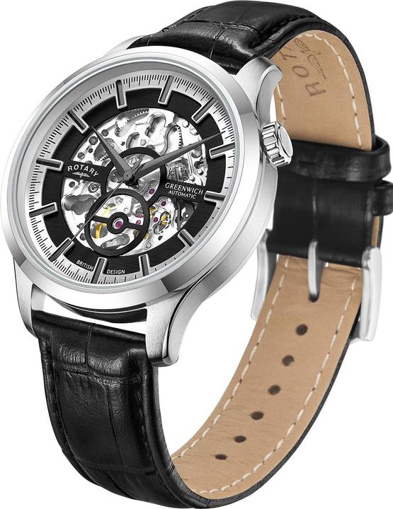Produktbild Rotary GS02945/87 Greenwich Automatik Herrenuhr 42mm 5ATM (Analoguhr, 42 mm)