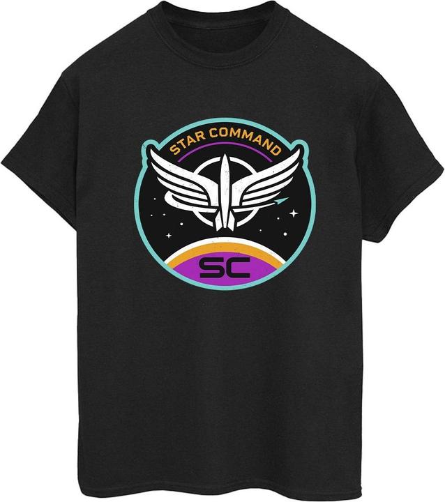Actual product image Disney Womens/Ladies Lightyear Star Command Circle Cotton Boyfriend T-Shirt (S)