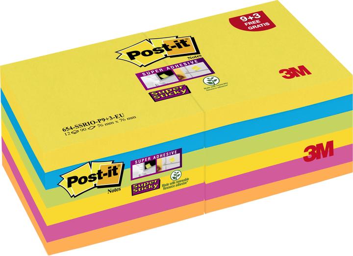 Actual product image Post-it note 7,6 x 7,6 cm, Colored (76 x 76 mm)