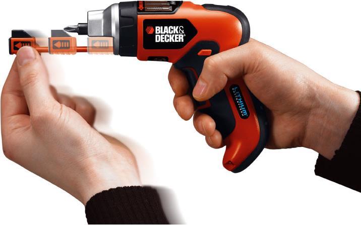 Image du produit Black & Decker Visseuse AutoSelect avec porte-visseuse télescopique Li-Ion (Fonctionnement sur batterie)