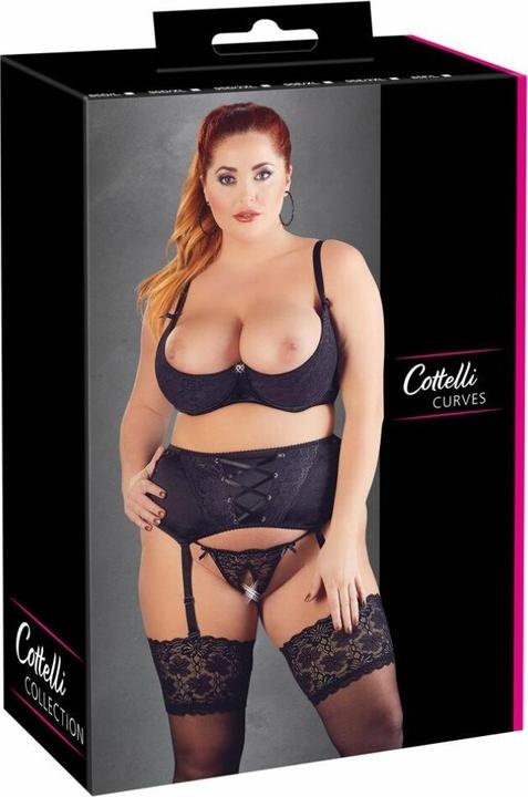 Actual product image Cottelli Collection Suspender set (85 D)