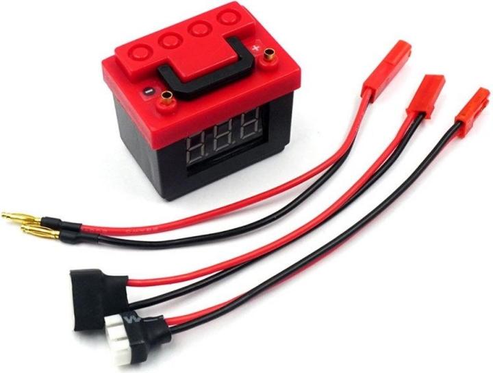 Immagine prodotto Xtra Scala di velocità in plastica per il controllo della tensione della batteria LiPo e allarme (2S e
