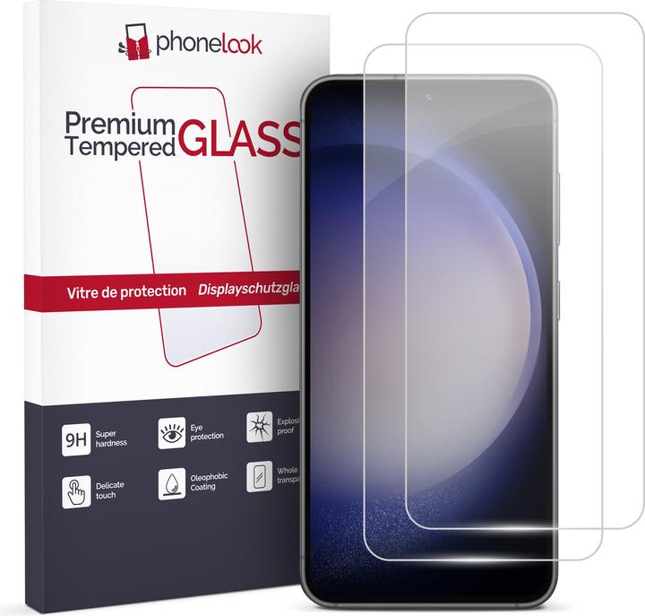 Produktbild PhoneLook 2er Set Panzer Glas Displayschutzfolie (2 Stück, Samsung Galaxy S23 Ultra)