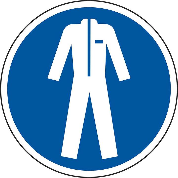Produktbild Rs Pro Bodenmarkierung mit Piktogramm: Schutzkleidung tragen, Vinyl selbstklebend, B 200mm, H 200 mm