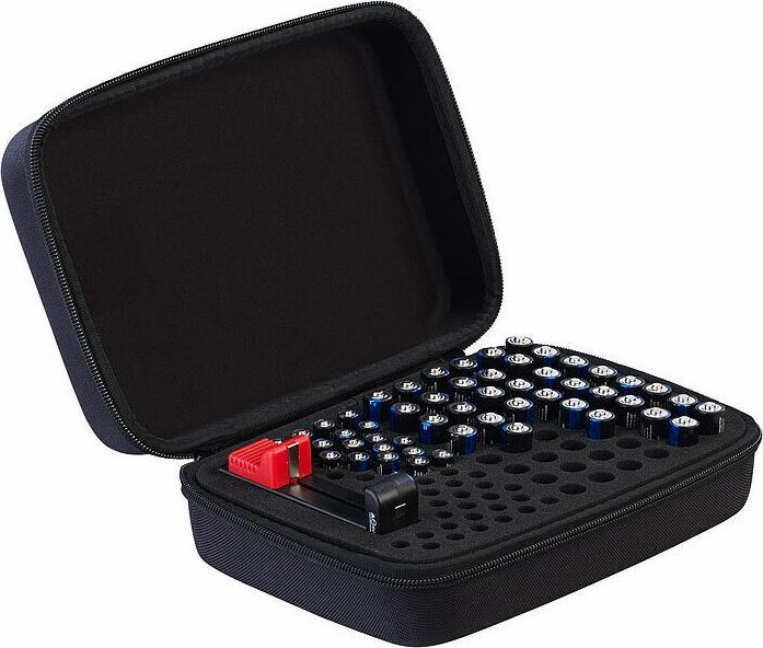 Actual product image TKA Storage case for 96 batteries with battery tester