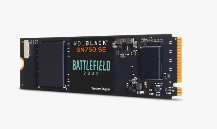 Image du produit WD Black SN750 SE Battlefield 2042 PC Game Code Bundle (500 Go, M.2 2280)