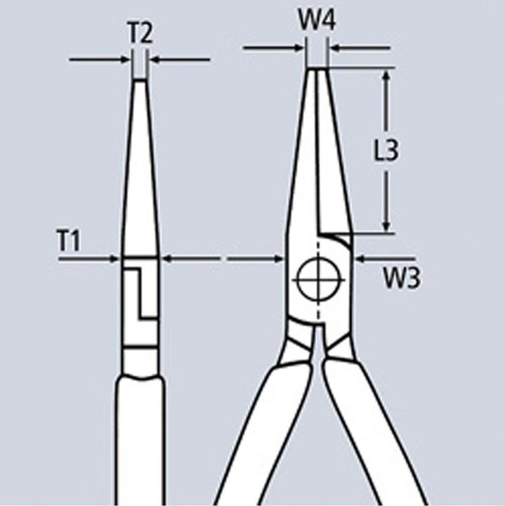 Actual product image Knipex Long Reach Needle Nose Pliers (280 mm)