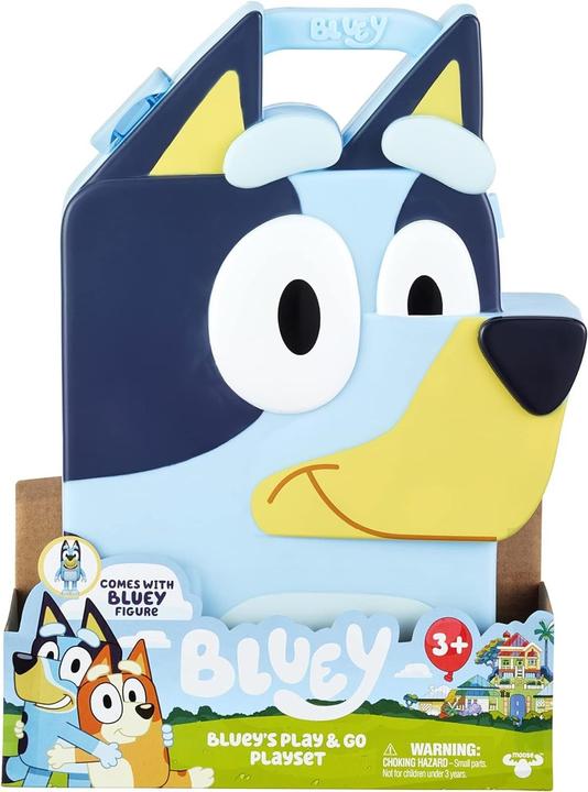 Produktbild Moose Bluey Play & Go Koffer mit 8 Spielfiguren