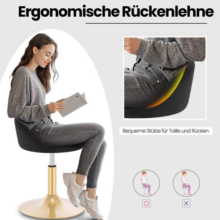 Actual product image Woltu Height-adjustable make-up stool