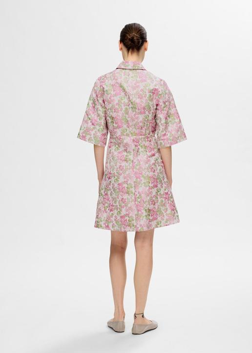 Actual product image Selected Femme Floral Jacquard Mini Dress (38)