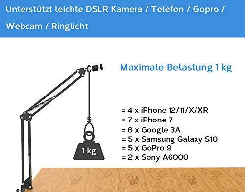 Actual product image Lento Overhead tripod for camera (Metal)