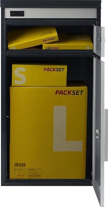 Produktbild SafePost 65 TIAMAT Paketbox silber/anth. + 8 Schl.