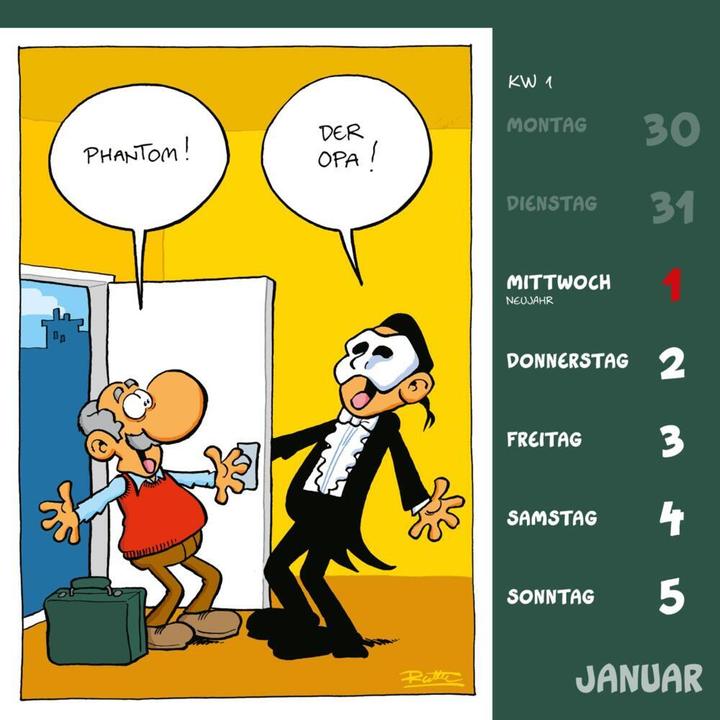 Image du produit Shit happens! Calendrier de cartes postales 2025 (17,5 x 17,5 cm, Non contraignant, Allemand)