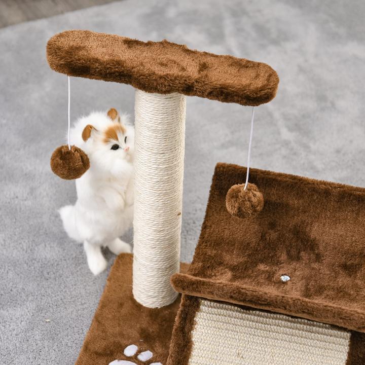 Immagine prodotto Jamb Albero per gatti (43 cm, Marrone, Bianco)