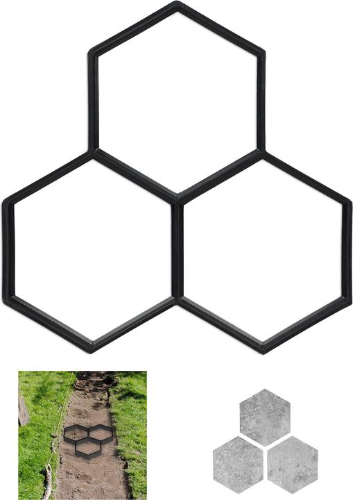 Actual product image Relaxdays Pavement shape hexagon (37 cm)