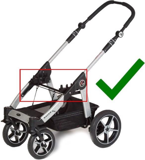 Actual product image Hartan Racer GTS and GT attachment for stroller attachment