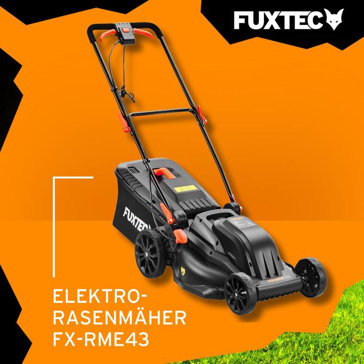 Actual product image Fuxtec 40V cordless lawn mower FX-E2RM46SET (Rechargeable battery operated)