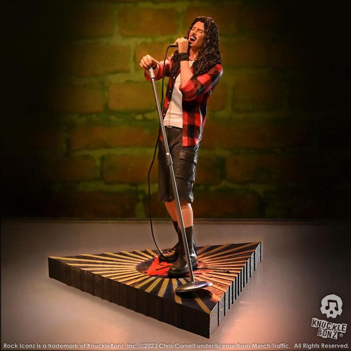 Actual product image Knucklebonz Chris Cornell Rock Iconz Statue 22 cm