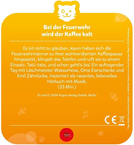 Image du produit Tigermedia A la caserne des pompiers, le café se refroidit (Allemand)