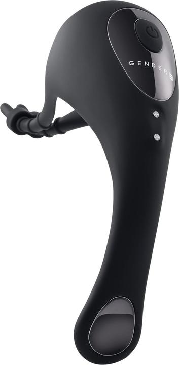 Productafbeelding Gender X Back It Up Vibrerende Plug en Cockring - Zwart