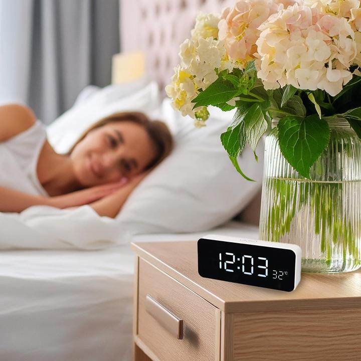 Actual product image Greenblue GB397 Clock with alarm and thermometer