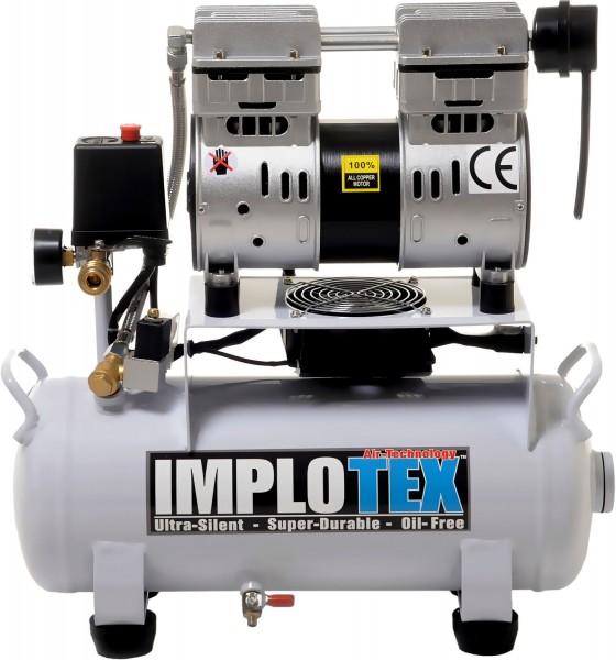 Image du produit Implotex - Flüsterkompressor 850W 14L Silent Druckluftkompressor nur 55dB leise ölfrei flüster Kompr (8 bar, 14 l)