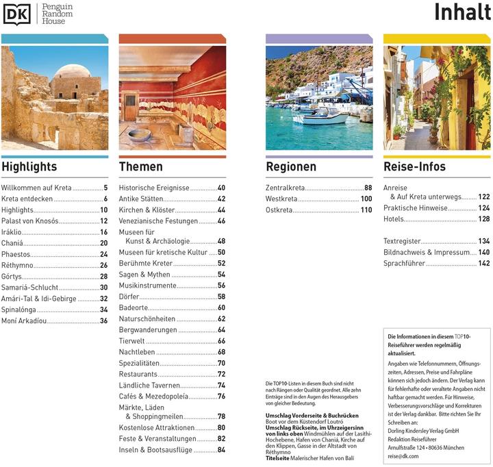 Image du produit TOP10 Reiseführer Kreta (Allemand, DK Verlag Voyage, 2025)