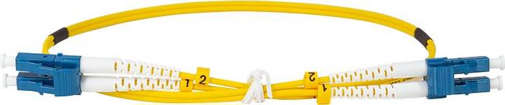 Actual product image LogiLink Fibre optic duplex patch cable, OS2, 9/125µ, LC-LC, yellow, 50 m (50 m)