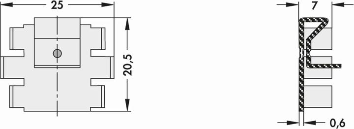 Produktbild Fischer Elektronik Kühlkörper, SK 104 38,1 STC, Leiterkartenkühlkörper, schwarz, Aluminium