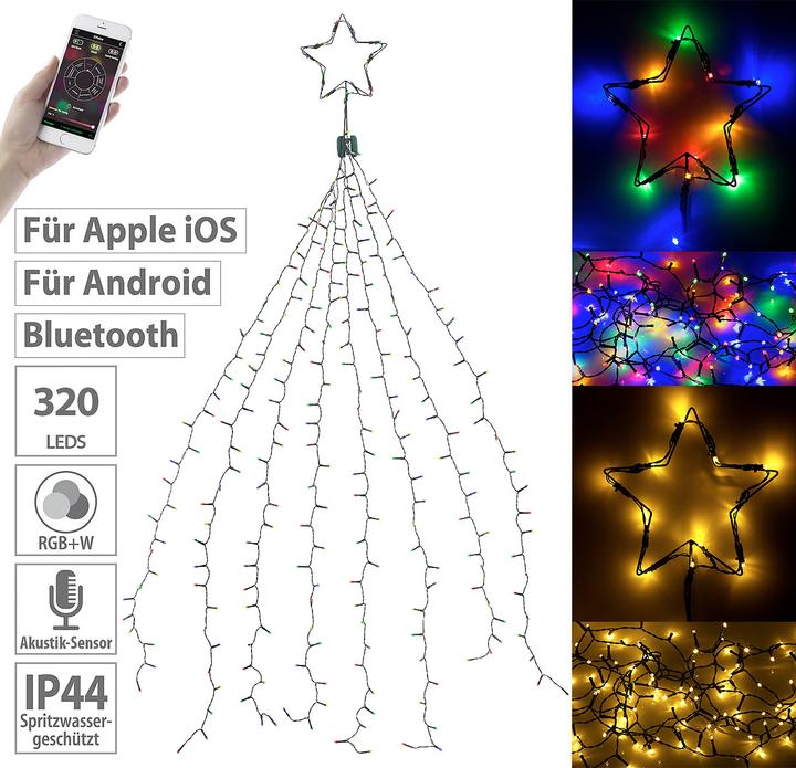 Produktbild Lunartec Christbaum-Überwurf-Lichterkette (1.70 m)