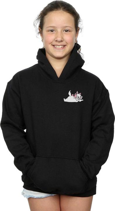Actual product image Disney Girls Aristocats Marie Sweet Backside Breast Print Hoodie (128)