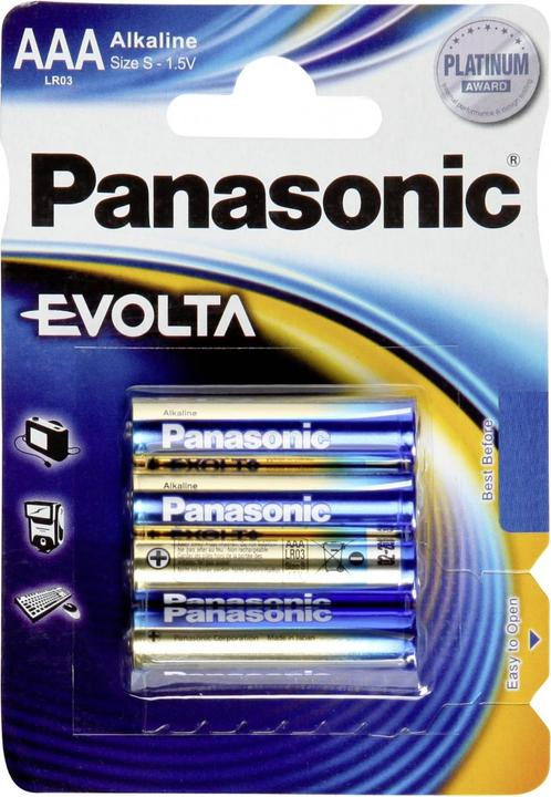 Actual product image Panasonic Evolta (4 pcs., AAA)