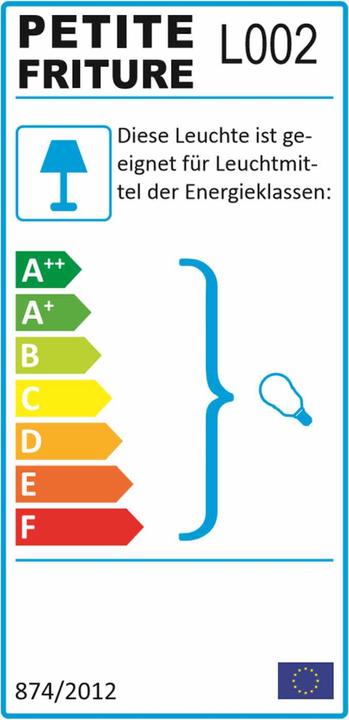 Label énergétique Petite Friture Vertigo Lampe à suspendre Large (E27)