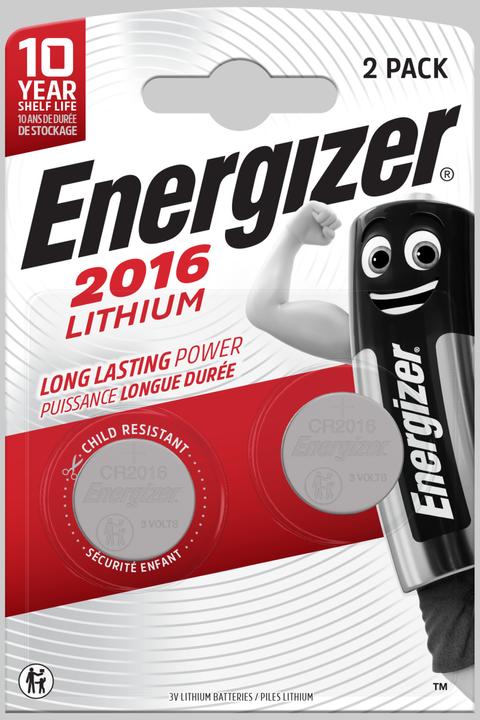 Produktbild Energizer CR2016 Lithium (2 Stk., CR2016, 100 mAh)