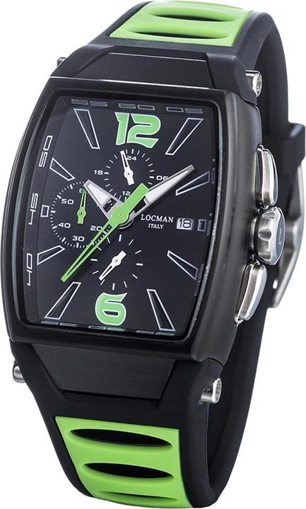 Produktbild Locman Italy Herrenuhr Tremila Chrono grün Ref. 0550 (Chronograph, 50 mm)