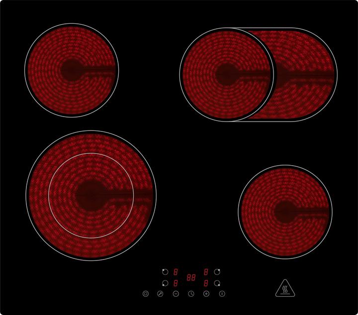 Actual product image Respekta Resp hob KM5500-28 glass ceramic bk