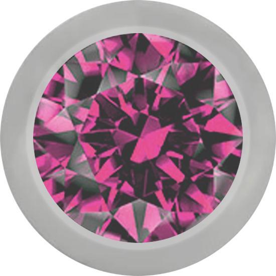 Immagine prodotto Star Piercing Micro sfera argento con cristallo rosa (senza ottone, Titanio G23)