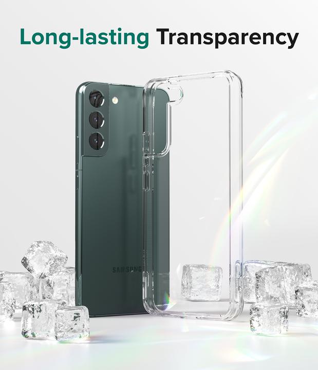 Actual product image Ringke Fusion tpu case with frame for Samsung galaxy s22 + (s22 plus) transparent (Samsung Galaxy S22+)